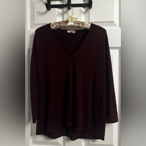 Wilfred V-Neck Long Sleeve Sweater